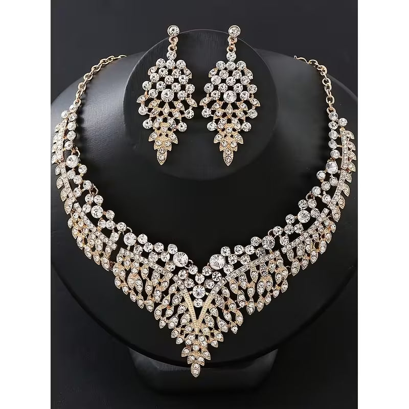 3pcs Elegant Jewelry Set, Suitable for Banquet, Party, Gift, Wedding, Valentine's Day, Fashionable Gift for Girlfriend and Wife