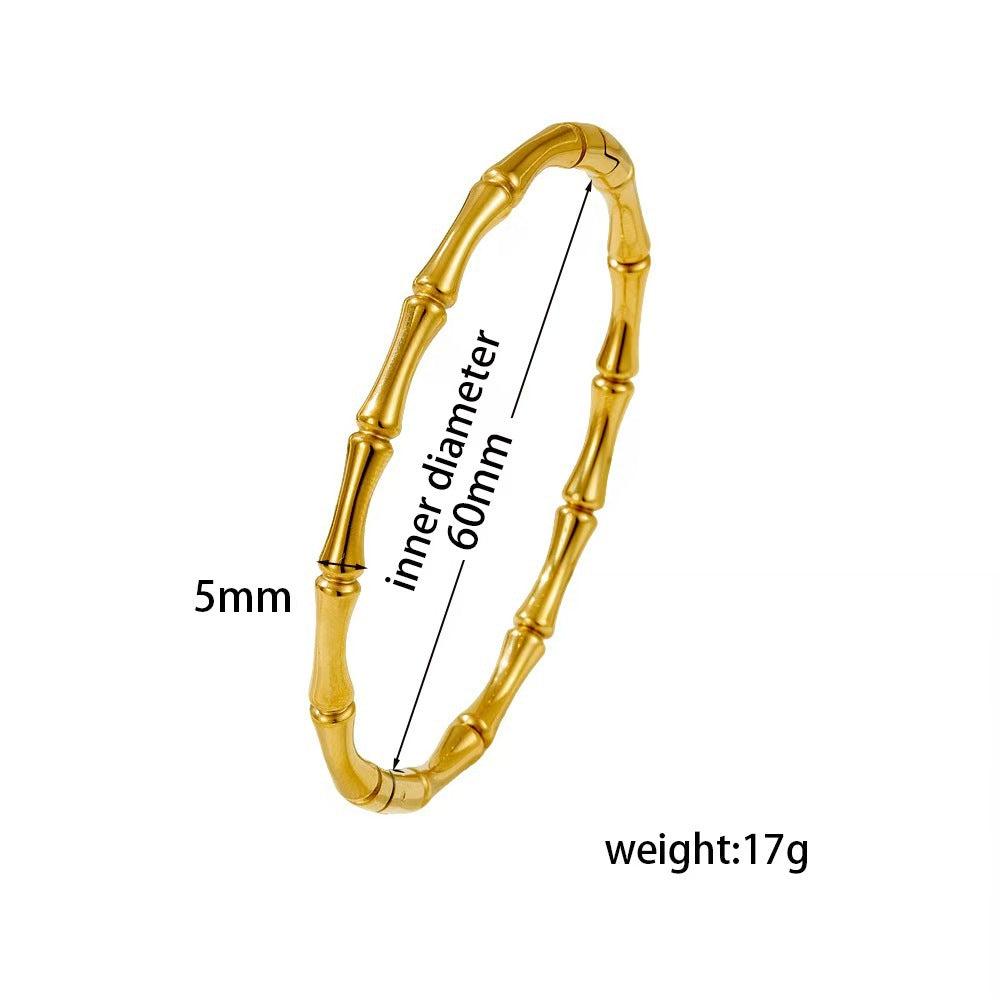 Non Fading Bamboo Bracelet Can Be Worn And Washed With Water