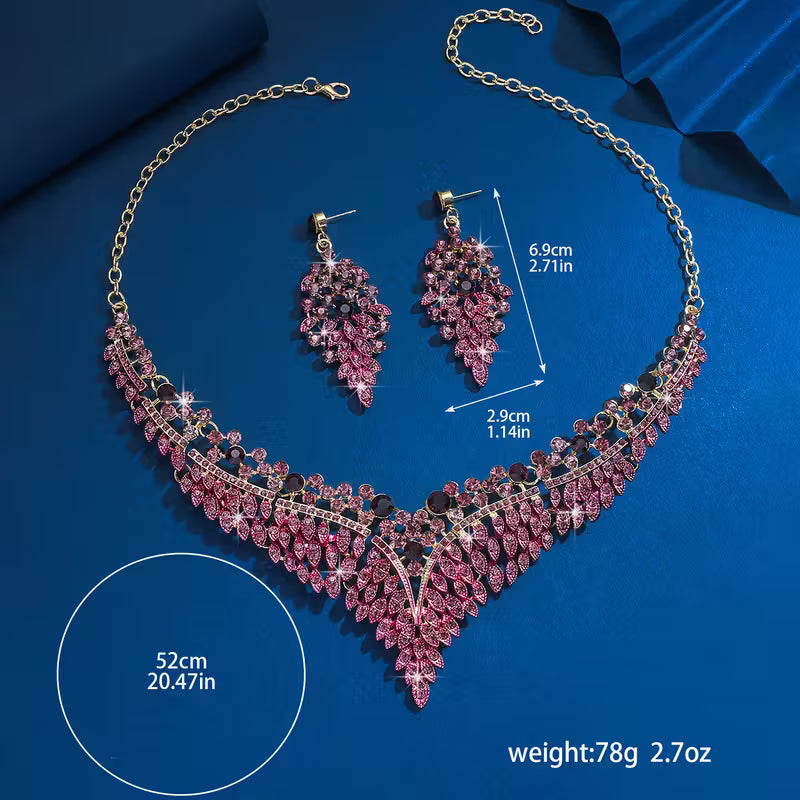 3pcs Elegant Jewelry Set, Suitable for Banquet, Party, Gift, Wedding, Valentine's Day, Fashionable Gift for Girlfriend and Wife