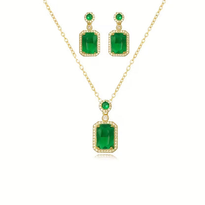 Luxury Fashion Wedding Party 2pcs Jewelry Set Daily Accessories Gift, for Teenager