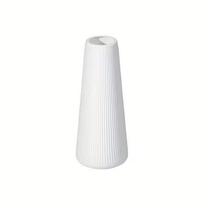 piece set of plastic striped vase combination, 3 sizes (small/medium/large), Scandinavian modern style home table decoration, durable and strong, suitable for placing dried flowers