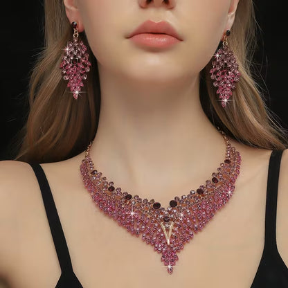 3pcs Elegant Jewelry Set, Suitable for Banquet, Party, Gift, Wedding, Valentine's Day, Fashionable Gift for Girlfriend and Wife