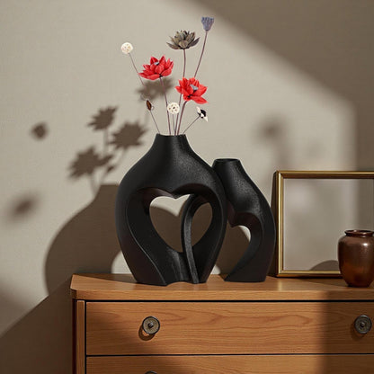 Elegant Geometric Design Flower Vase Set, Ideal Home Decor Accessory, Perfect Desktop Centerpiece, Modern Fashionable Floral Arrangement