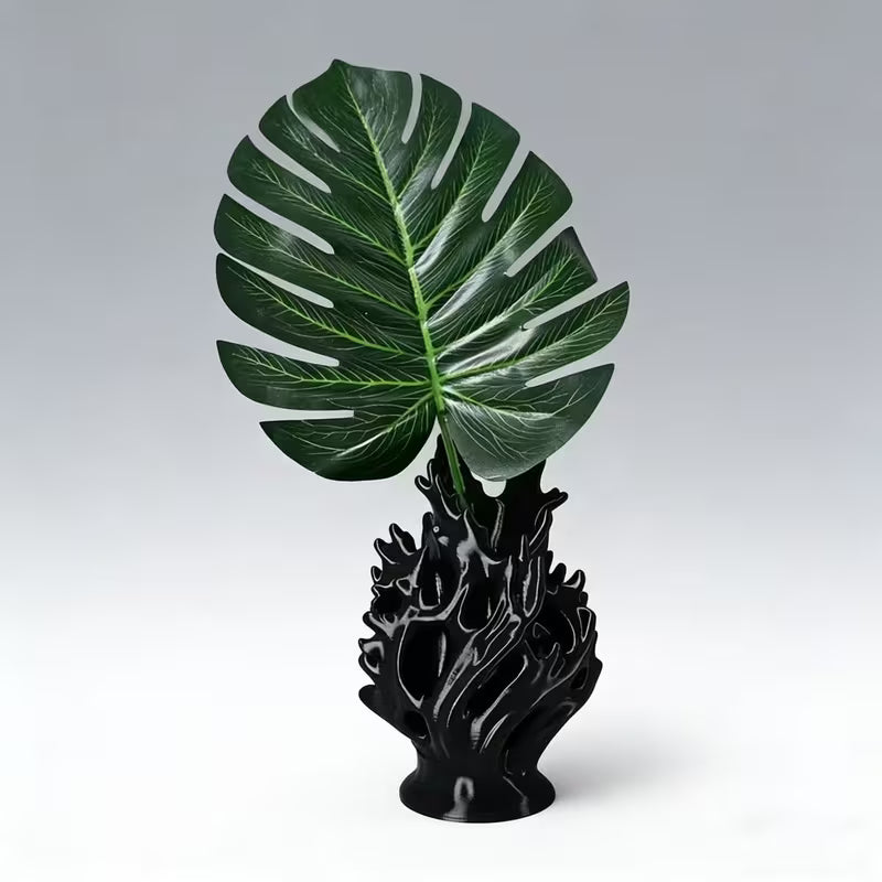 Bohemian Style Vase Decoration - Glossy Plastic Vase Featuring Wavy And Smooth Spherical Patterns, a Lightweight Portable Cylindrical Centerpiece for Home, Office, Weddings, And Parties - an Elegant Tabletop Flower Vase