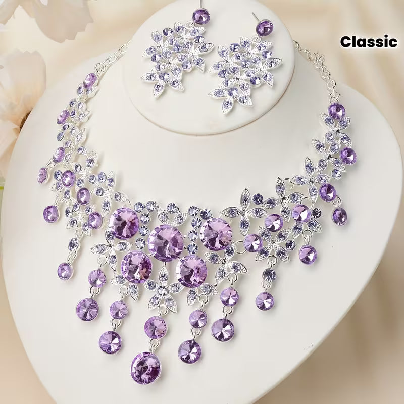 Bride Jewelry, Women's Wedding Dress, Wedding Accessories, Baroque Style Tassels, Rhinestones, Necklaces, Earrings, Wedding Sets, Stage Performances, Necklaces