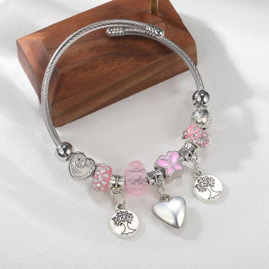Alloy European And American Bead Bracelet