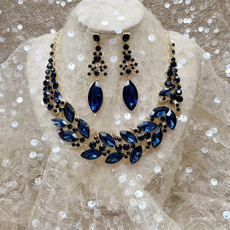Fashion Necklace Evening Dress Popular Rhinestone Glass Necklace