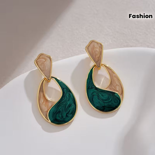 1 Pair of High-end Oil-drop Water Drop Earrings, Trendy Versatile Earrings, Fashion Trend