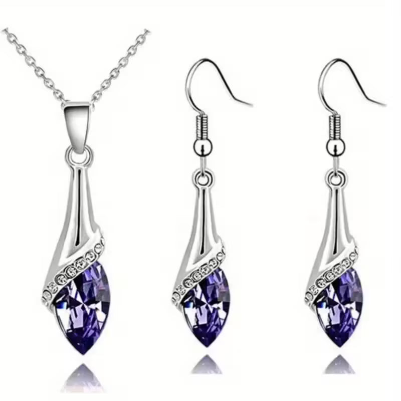 Angel water eye pendant necklace earring fashion jewelry set dropshipping brithday gift lover bithday summer beach