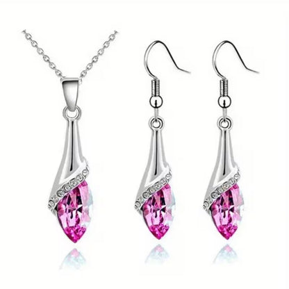 Angel water eye pendant necklace earring fashion jewelry set dropshipping brithday gift lover bithday summer beach