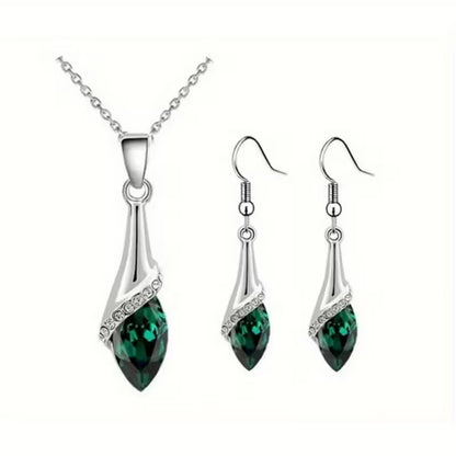 Angel water eye pendant necklace earring fashion jewelry set dropshipping brithday gift lover bithday summer beach