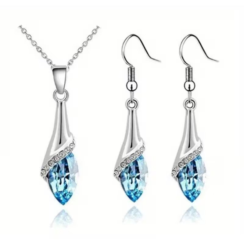 Angel water eye pendant necklace earring fashion jewelry set dropshipping brithday gift lover bithday summer beach