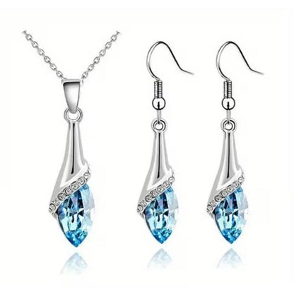 Angel water eye pendant necklace earring fashion jewelry set dropshipping brithday gift lover bithday summer beach