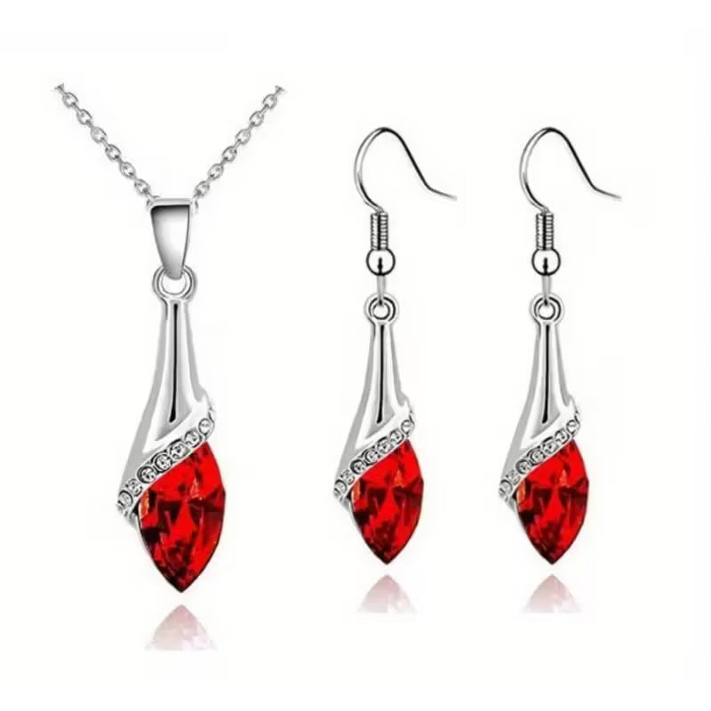Angel water eye pendant necklace earring fashion jewelry set dropshipping brithday gift lover bithday summer beach
