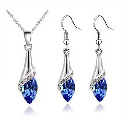 Angel water eye pendant necklace earring fashion jewelry set dropshipping brithday gift lover bithday summer beach