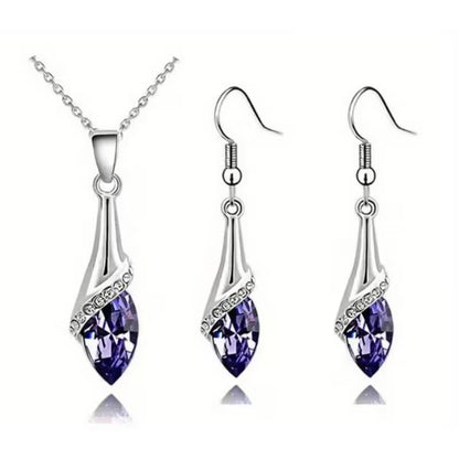 Angel water eye pendant necklace earring fashion jewelry set dropshipping brithday gift lover bithday summer beach