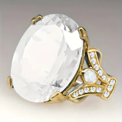 Elegant Eternity Promise Ring with Sparkling Cubic Zirconia - Luxurious Double-Sided Design, Perfect for Engagement & Wedding, December Birthstone
