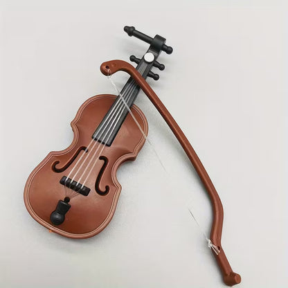 Miniature Violin with Bow - Perfect Mini Musical Instrument for Decoration and Collectors