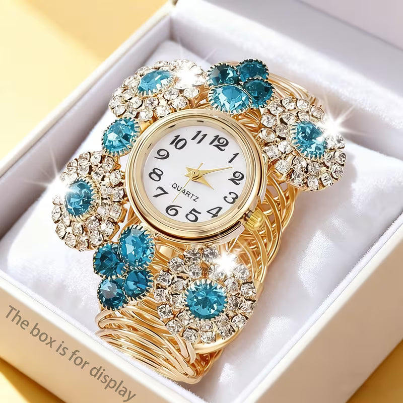 6pcs Women'S Watch Set Fashion Casual Trendy Women'S Quartz Wristwatch and Jewelry Set, Casual Dress, Fashionable Wristwatch, Women'S Wristwatch, Gift for Her