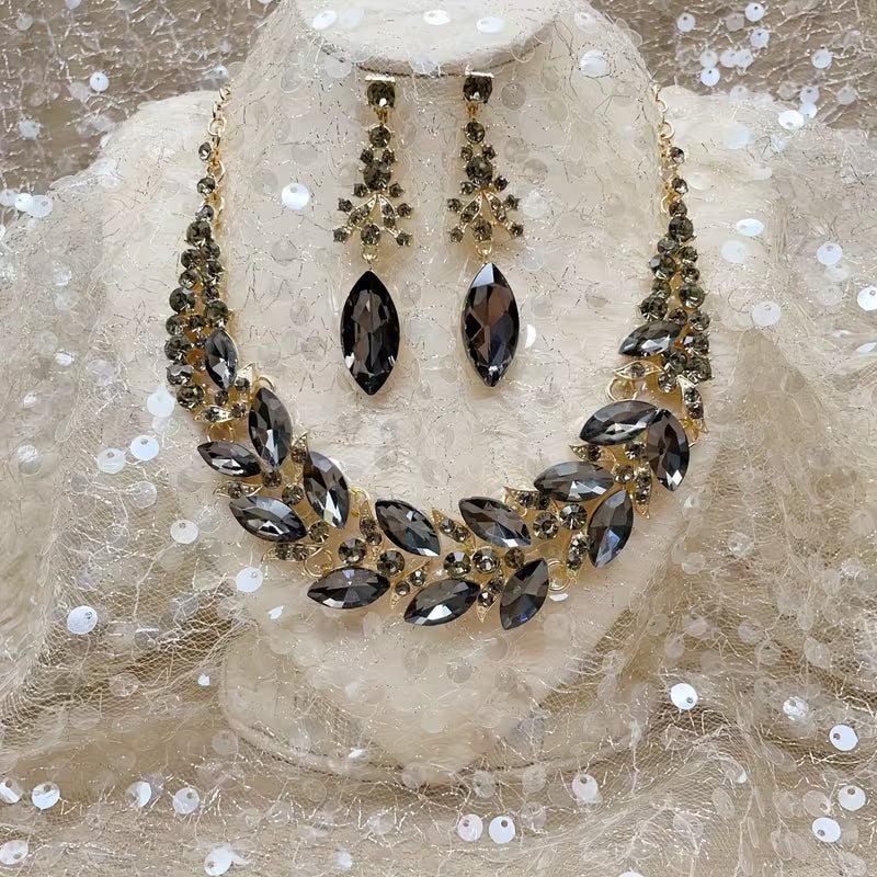 Fashion Necklace Evening Dress Popular Rhinestone Glass Necklace