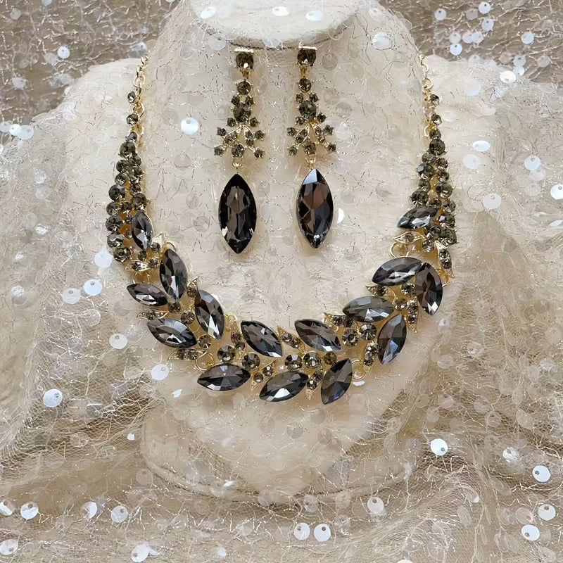 Fashion Necklace Evening Dress Popular Rhinestone Glass Necklace