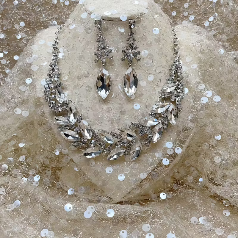 Fashion Necklace Evening Dress Popular Rhinestone Glass Necklace
