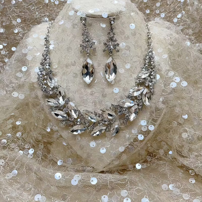 Fashion Necklace Evening Dress Popular Rhinestone Glass Necklace