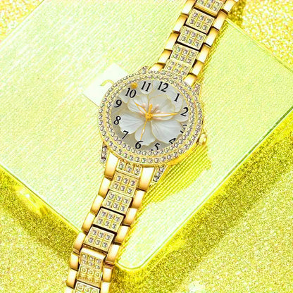 6pcs CAYON Minimalist Quartz Watch & Gift Set - Stainless Shockproof Wristwatch with Matching Necklace, Earrings, Bracelet & Ring - Elegant Digital for Birthdays,, Graduations - Luxury Matching