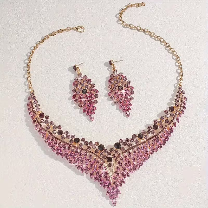 3pcs Elegant Jewelry Set, Suitable for Banquet, Party, Gift, Wedding, Valentine's Day, Fashionable Gift for Girlfriend and Wife