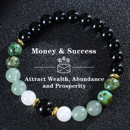 Bohemian Rainbow Stone Tiger Eye Crystal Bracelet