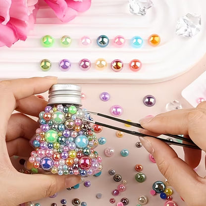 About 100 Imitation Pearl Beads, Vase Filler - for Weddings, Parties, Home Decor, Crafts, Thanksgiving, And Christmas Shiny Corner Decorations - Durable Plastic Filler for Aquariums, Vase Filling, Tabletop Scattering, And Festive Decorations