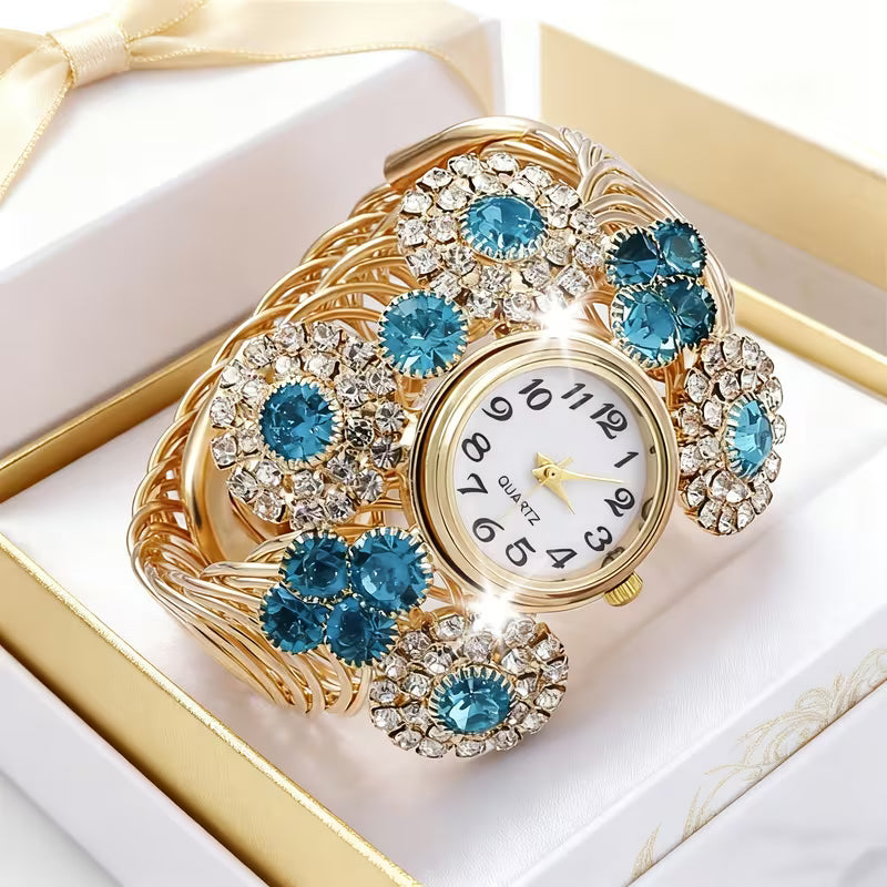 6pcs Women'S Watch Set Fashion Casual Trendy Women'S Quartz Wristwatch and Jewelry Set, Casual Dress, Fashionable Wristwatch, Women'S Wristwatch, Gift for Her