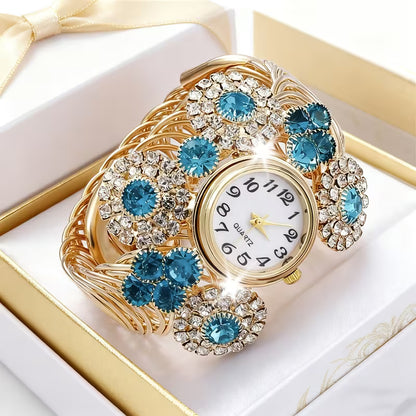 6pcs Women'S Watch Set Fashion Casual Trendy Women'S Quartz Wristwatch and Jewelry Set, Casual Dress, Fashionable Wristwatch, Women'S Wristwatch, Gift for Her