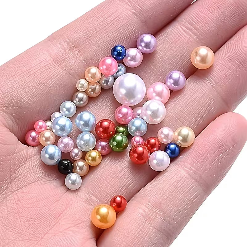 About 100 Imitation Pearl Beads, Vase Filler - for Weddings, Parties, Home Decor, Crafts, Thanksgiving, And Christmas Shiny Corner Decorations - Durable Plastic Filler for Aquariums, Vase Filling, Tabletop Scattering, And Festive Decorations