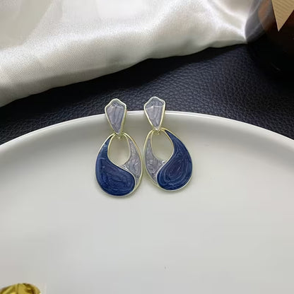 1 Pair of High-end Oil-drop Water Drop Earrings, Trendy Versatile Earrings, Fashion Trend