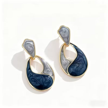 1 Pair of High-end Oil-drop Water Drop Earrings, Trendy Versatile Earrings, Fashion Trend