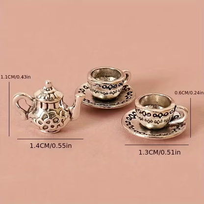 3pcs/set Dollhouse miniature tea cup set tools coffee shop furniture kitchen decoration accessories photography props