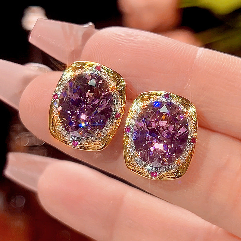 Luxury High-end Accessories Dried Rose Jewelry Necklace Earrings And Ring