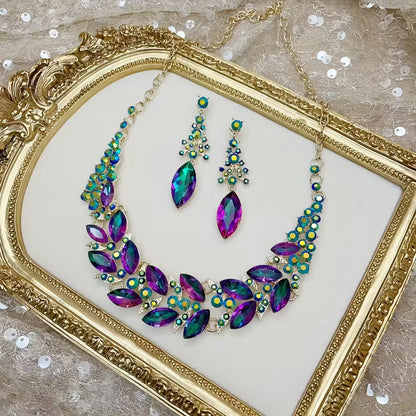 Fashion Necklace Evening Dress Popular Rhinestone Glass Necklace