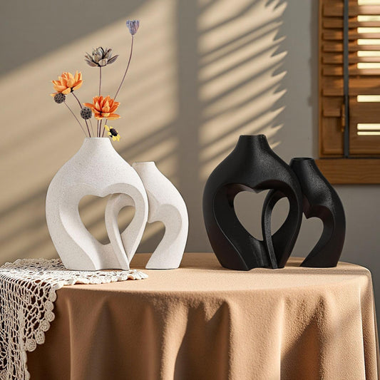 Elegant Geometric Design Flower Vase Set, Ideal Home Decor Accessory, Perfect Desktop Centerpiece, Modern Fashionable Floral Arrangement