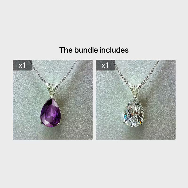 Teardrop-Shaped Zirconia Pendant Necklace for Women, Perfect for Wedding Proposals And Parties