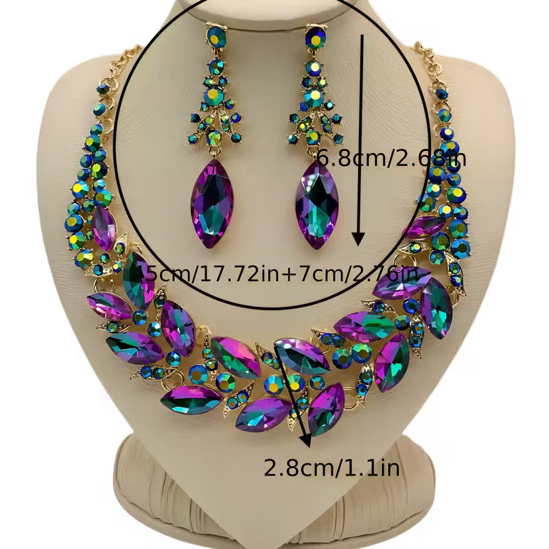Fashion Necklace Evening Dress Popular Rhinestone Glass Necklace