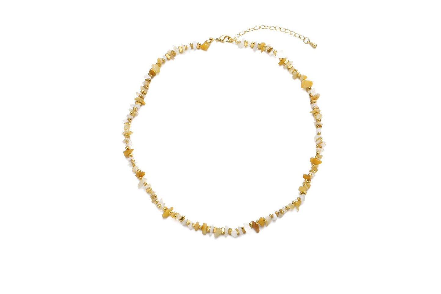 Fashionable Irregular Natural Stone Bead Necklace