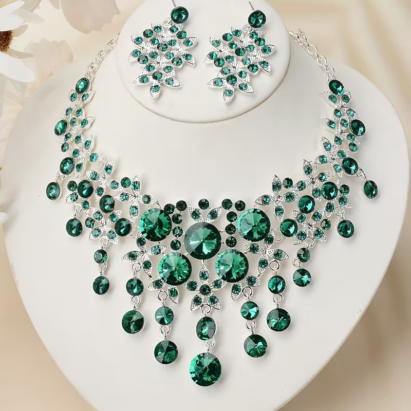 Bride Jewelry, Women's Wedding Dress, Wedding Accessories, Baroque Style Tassels, Rhinestones, Necklaces, Earrings, Wedding Sets, Stage Performances, Necklaces
