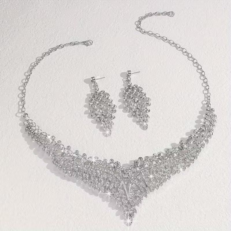 3pcs Elegant Jewelry Set, Suitable for Banquet, Party, Gift, Wedding, Valentine's Day, Fashionable Gift for Girlfriend and Wife