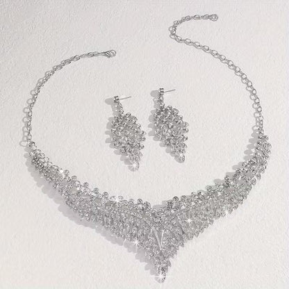 3pcs Elegant Jewelry Set, Suitable for Banquet, Party, Gift, Wedding, Valentine's Day, Fashionable Gift for Girlfriend and Wife