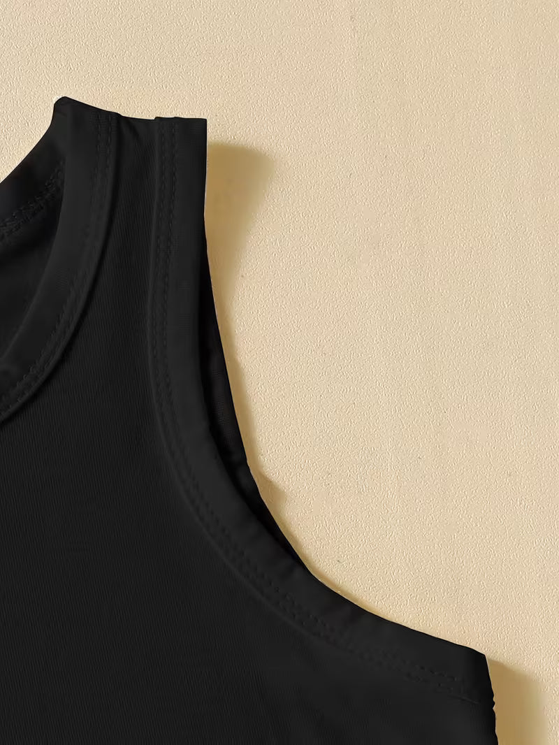 A Cute Tank Top Featuring a Leopard Print And Bow Design, with The Phrases 'Full of ' And 'Full of Vitality'. This Casual Sleeveless Top Is Designed for Everyday Wear, Made from Soft And Comfortable Knitted Fabric