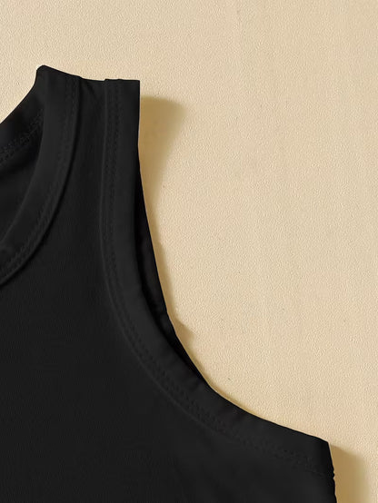 A Cute Tank Top Featuring a Leopard Print And Bow Design, with The Phrases 'Full of ' And 'Full of Vitality'. This Casual Sleeveless Top Is Designed for Everyday Wear, Made from Soft And Comfortable Knitted Fabric