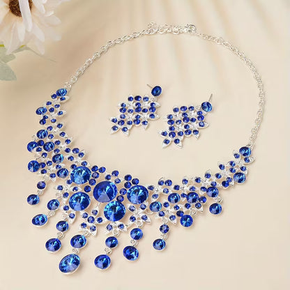 Bride Jewelry, Women's Wedding Dress, Wedding Accessories, Baroque Style Tassels, Rhinestones, Necklaces, Earrings, Wedding Sets, Stage Performances, Necklaces