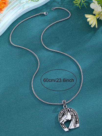 Men's Necklace With Hip-Hop Titanium Steel Animal Pendant For Instant Success